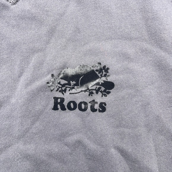 Roots Women's Gray Mock Neck Long Sleeve Sweatshirt Size XS - Picture 2 of 11